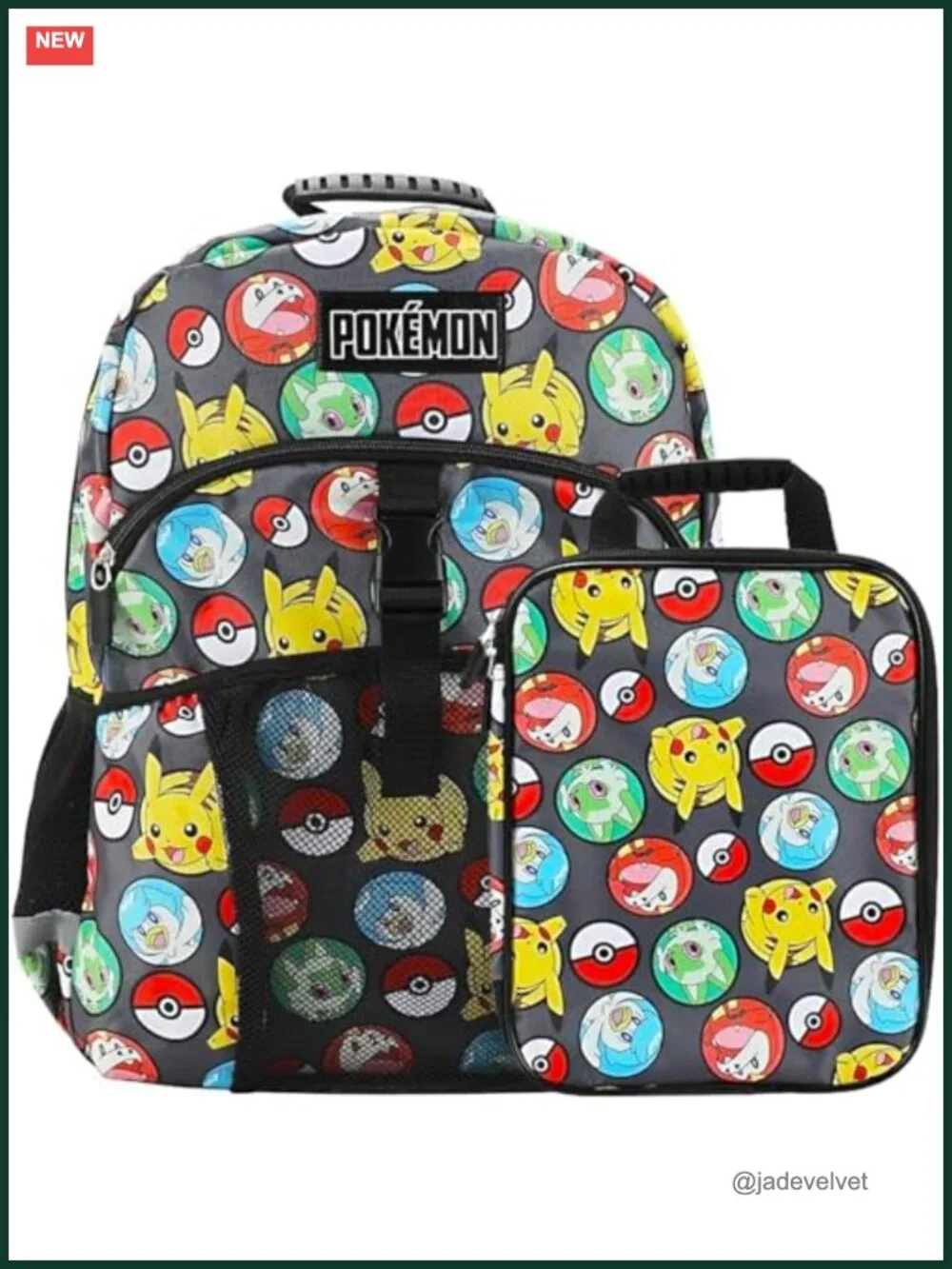 Pokemon School Backpack & Lunch Bag Set 16